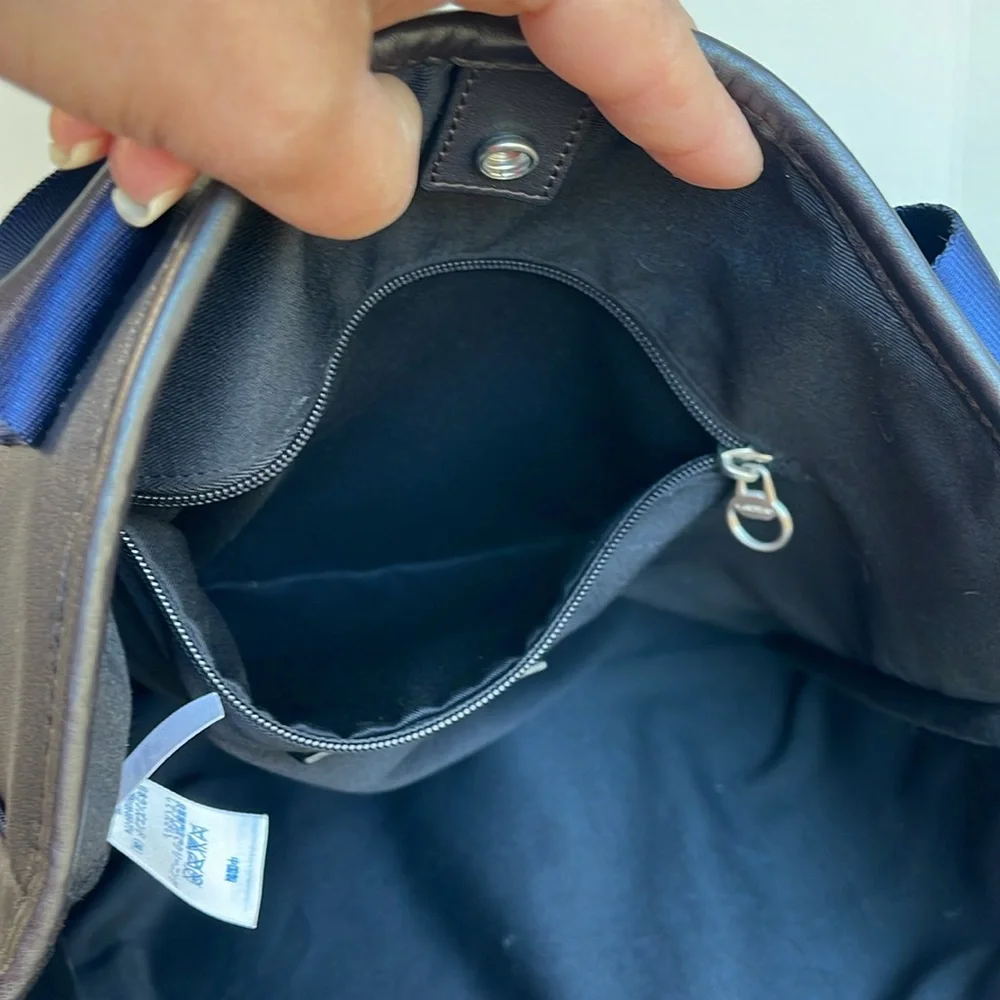 Lands’ End Men’s Leather Shopper Tote